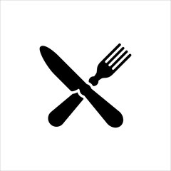 Fork and knife icon. Restaurant icon. vector illustration