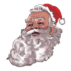 cartoon santa claus