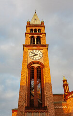 Belfry of Saint Anthony of Padua church in Vienna