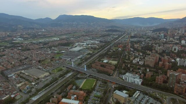 Medellin Colombia Drone Footage