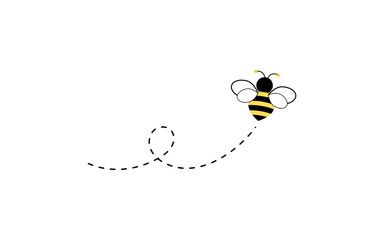 Different bee and honeycomb vector and icon
