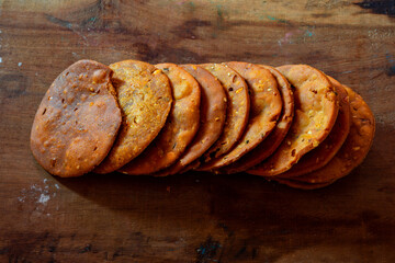 Tasty and healthy homemade rice crackers