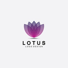 Vector lotus flowers design for spa, yoga class, hotel and resort
