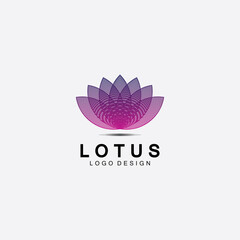 Vector lotus flowers design for spa, yoga class, hotel and resort