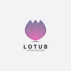Vector lotus flowers design for spa, yoga class, hotel and resort