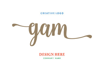 GAM lettering logo is simple, easy to understand and authoritative