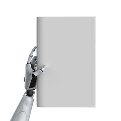 cyborg hold blank pages book