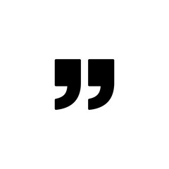 quote icon, quote sign symbol vector