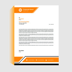Professional Letterhead Design Vector Illustration.