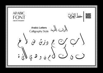 Arabic Alphabets Calligraphy The Names and the Shapes of Arabic letters
