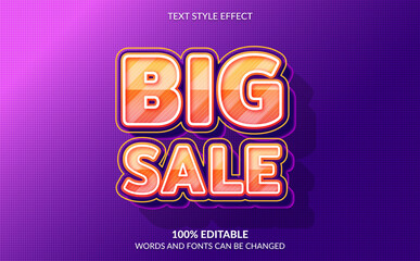Editable Text Effect, Strong Bold Big Sale Text Style