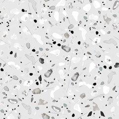 Terrazzo Texture Vector. Flooring Seamless Pattern