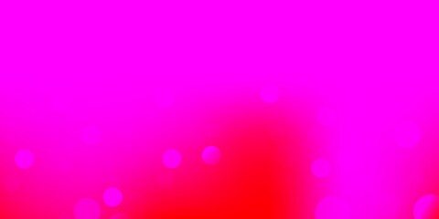 Light pink vector template with circles.