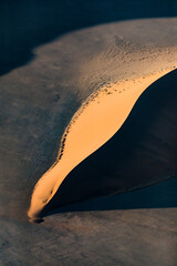 An Abstract of sand dunes taken from a helicopter