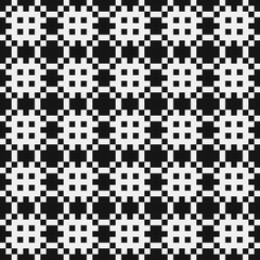 Fototapeta premium Abstract Cross Pattern Dots Logo generative computational art illustration