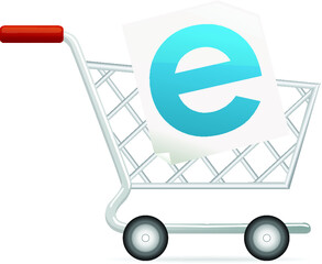 Vector Illustration of Online Shopping