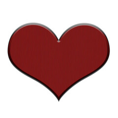 red wood grain texrured heart Illustration