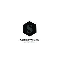 the simple elegant logo of letter s with white background