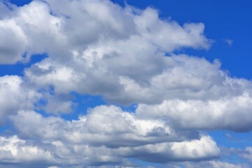 Obraz premium summer beautiful sky on a bright sunny day