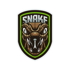 snake head mascot illustration