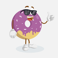 
mascot donut posing cute