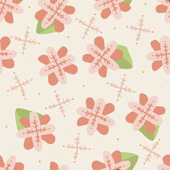 seamless hand draw confetti bouquet of flowers pattern background. pattern background