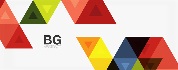 Mosaic triangle pattern abstract background for cover, banner, flyer and poster and other template