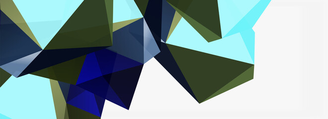 3d mosaic abstract backgrounds, low poly shape geometric design