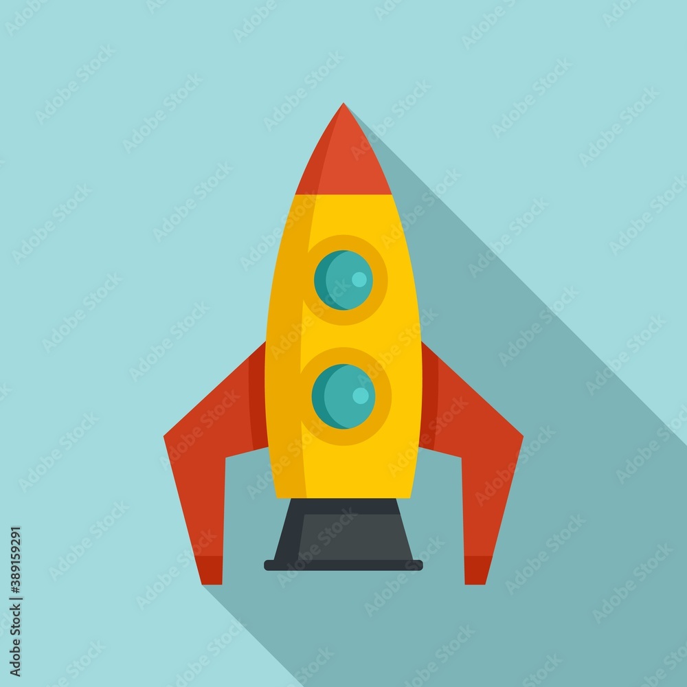 Aufkleber space rocket gravity icon. flat illustration of space rocket gravity vector icon for web design