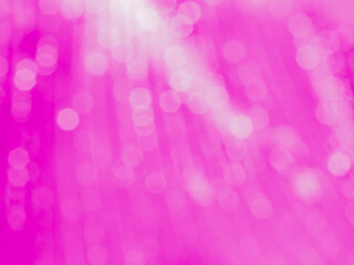 abstract white bokeh on vivid pink background by closeup of sunlight reflection on water drops...