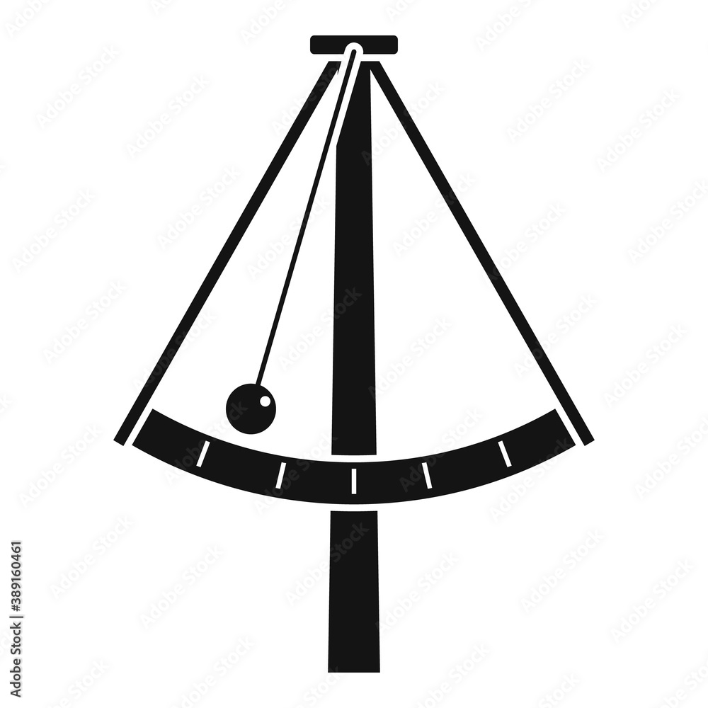 Poster metronome gravity icon. simple illustration of metronome gravity vector icon for web design isolated