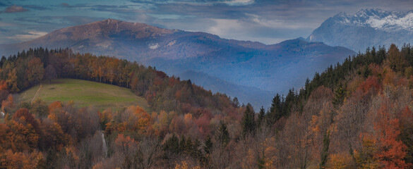 Autumn Panorama on Banjsice Slovenia2