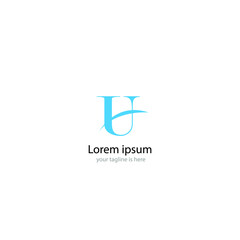 letter u modern logo concept with white background