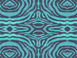 Seamless Zebra Fur Texture. Watercolor Wildlife 