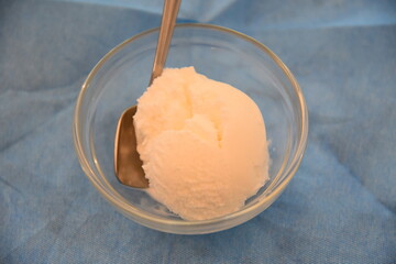 Lemon Sorbet Dessert in the Cup