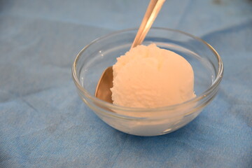Lemon Sorbet Dessert in the Cup