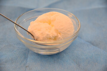 Lemon Sorbet Dessert in the Cup