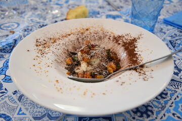 Restaurant Dessert in the Plate