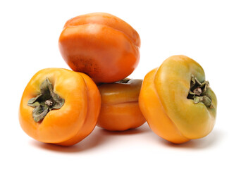 persimmon on a white background