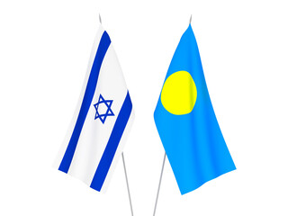 Palau and Israel flags