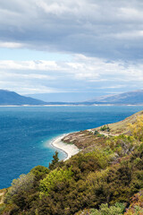Fototapeta premium Road trip alongside lake Hawea on the South Island - New Zealand