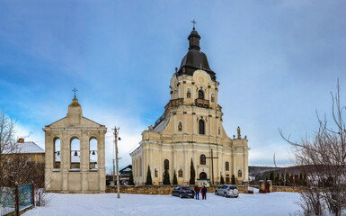 Fototapeta premium Baroque Trinity Church in Mykulyntsi, Ukraine