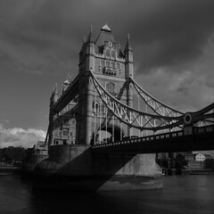 Fototapeta na wymiar tower bridge London Black and White