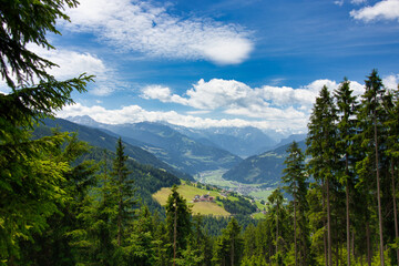 view of the zillertal in tyrol