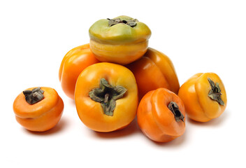 persimmon on a white background