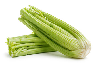 celery on a white background 