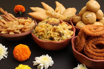 Home made tasty Diwali food /snacks / sweets.