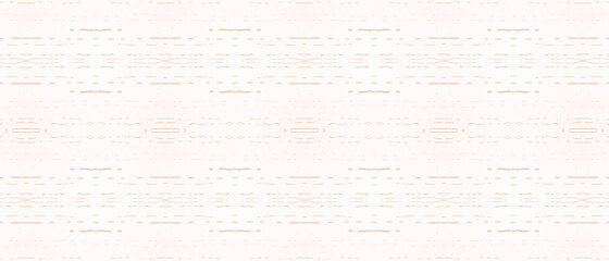 Brown Grunge Pattern. Cream Geometric Stripes 