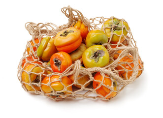 persimmon on a white background
