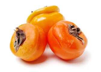 persimmon on a white background